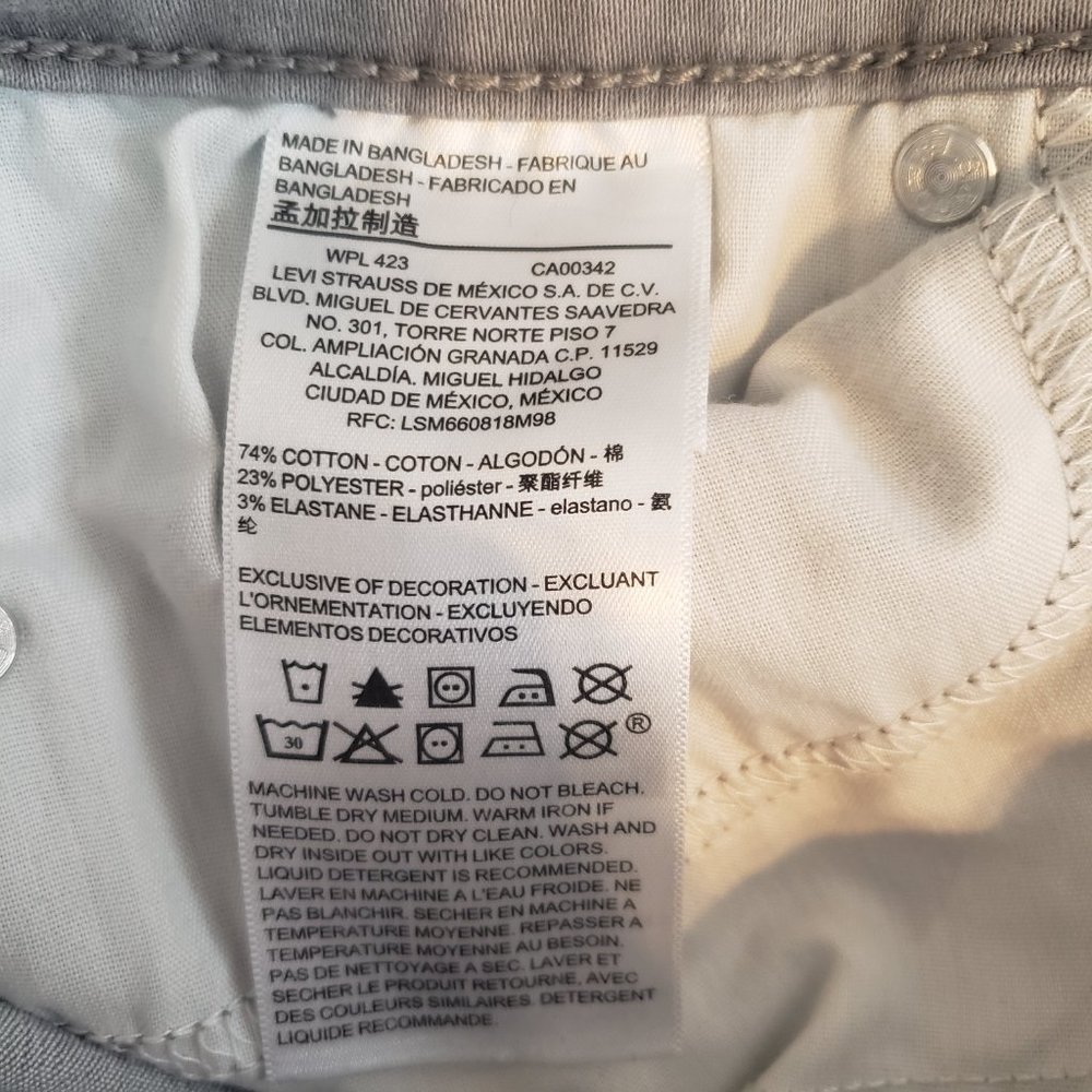 Levi's Denizen High Rise Jeggings Size 3 - Picture 8 of 8
